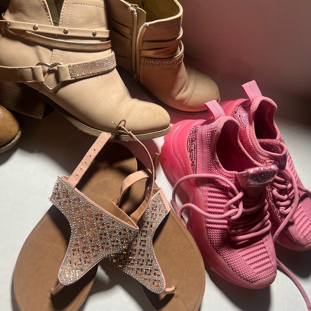 Multiples Pink and Cream Sandals for Casual Comfort